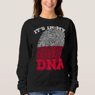 Polen In meinem DNA-Proud-Polandian-Flag Fingerp Sweatshirt