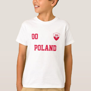 Polen Individuelle Name und Anzahl Fußball T-Shirt