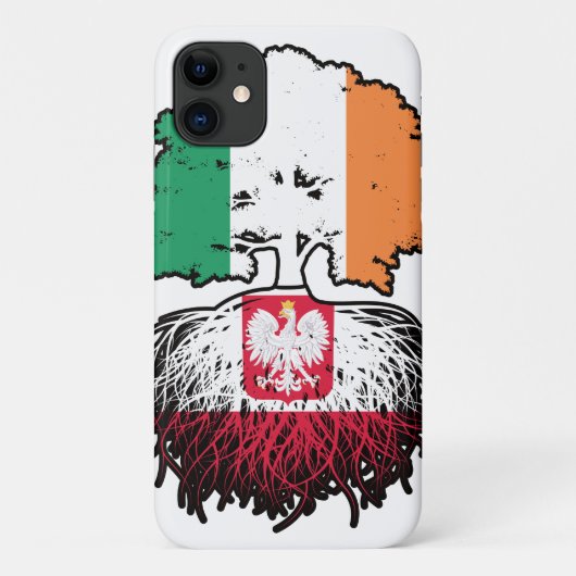 Polen - Irish Ireland Tree Roots Flag Case-Mate iPhone Hülle (Rückseite)