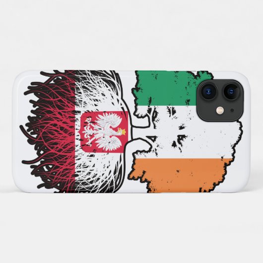 Polen - Irish Ireland Tree Roots Flag Case-Mate iPhone Hülle (Rückseite (Horizontal))