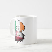 Polen - Irish Ireland Tree Roots Flag Kaffeetasse (Vorderseite Links)