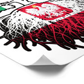 Polen - Irish Ireland Tree Roots Flag Poster (Ecke)