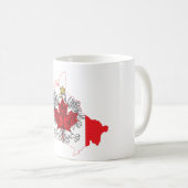 Polen - Kanadas Flag-Karte Kaffeetasse (VorderseiteRechts)