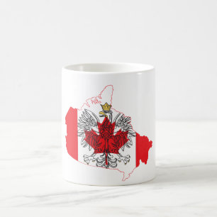 Polen - Kanadas Flag-Karte Kaffeetasse
