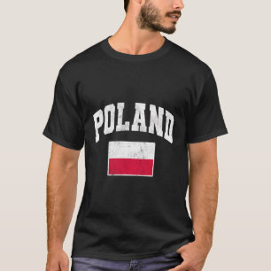 Polen - Klassischer Entwurf des Vintagen Flaggensc T-Shirt