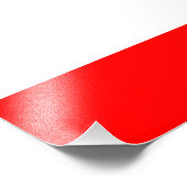 Polen - Länderkennzeichen rot Fotodruck (Ecke)