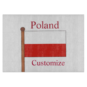 Polen Landesflagge Thunder_Cove Schneidebrett