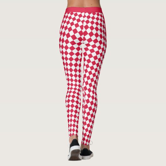 Polen Leggings, Premium Mode, polnische Flagge Leggings (Rückseite)
