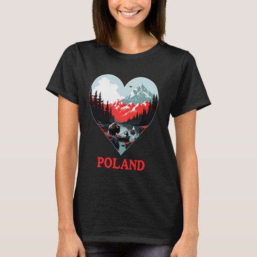 Polen Liebe T-Shirt (Vorderseite)