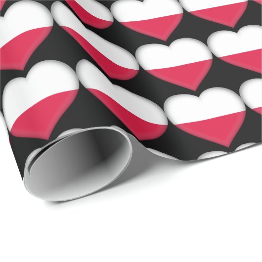 Polen Liebe Wrapping Paper Geschenkpapier (Rolleneckpunkt)