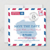 POLEN-Luftpost Save the Date Magneteinladung (Vorderseite)