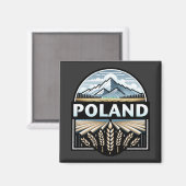Polen Magnet (Vorderseite/Rückseite)