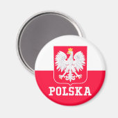 Polen Magnet (Vorderseite/Rückseite)