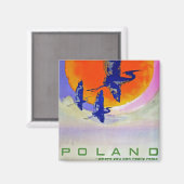 Polen Magnet (Vorderseite/Rückseite)