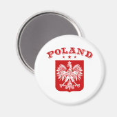 Polen Magnet (Vorderseite/Rückseite)