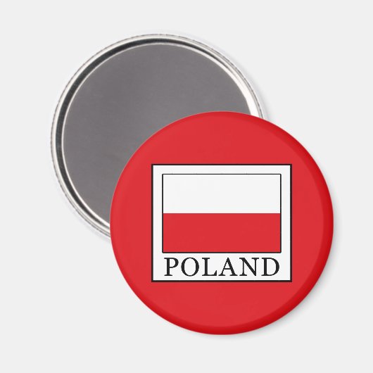 Polen Magnet (Vorderseite/Rückseite)