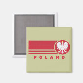 Polen Magnet (Vorderseite/Rückseite)