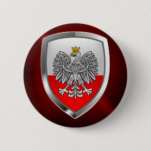 Polen MetallEmblem Button
