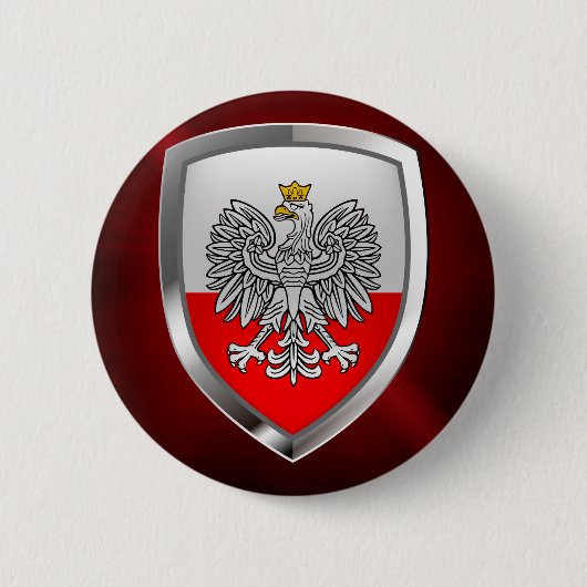 Polen MetallEmblem Button (Vorderseite)