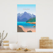 Polen Minimal Reiseplakat Poster (Küche)