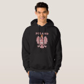Polen mit Rot-Polnischem Eagle Hoodie (Vorne ganz)