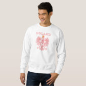 Polen mit Rot-Polnischem Eagle Sweatshirt (Vorne ganz)