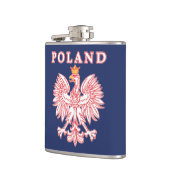 Polen mit rotem Polnischem Adler Flachmann (Links)