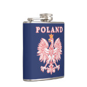 Polen mit rotem Polnischem Adler Flachmann (Rechts)