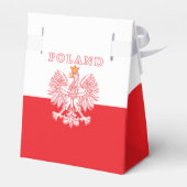 Polen mit rotem Polnischem Adler Geschenkschachtel (Rückseite)