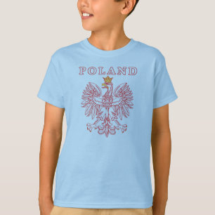 Polen mit rotem Polnischem Adler T-Shirt