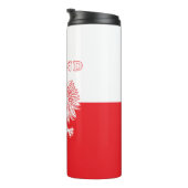 Polen mit rotem Polnischem Adler Thermosbecher (Nach rechts gedreht)
