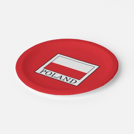 Polen Pappteller (Schrägansicht)