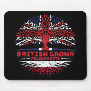 Polen Polen Vereinigtes Königreich British Tree Ro Mousepad