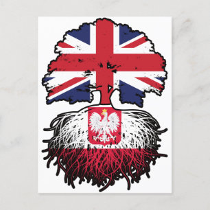 Polen Polen Vereinigtes Königreich Großbritannien Postkarte
