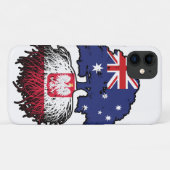 Polen Polnisch Australische Baumwurzelflagge Case-Mate iPhone Hülle (Rückseite (Horizontal))