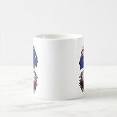 Polen Polnisch Australische Baumwurzelflagge Kaffeetasse (Mittel)
