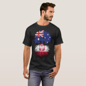 Polen Polnisch Australische Baumwurzelflagge T-Shirt (Vorne ganz)