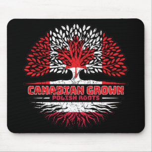 Polen Polnisch Kanadisches Treuhandflagge Mousepad