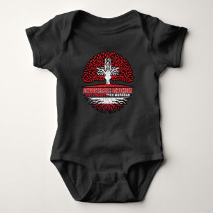 Polen Polnisch Schweizer Schweiz Baum Wurzel Baby Strampler