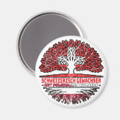 Polen Polnisch Schweizer Schweiz Baum Wurzel Magnet (Vorderseite/Rückseite)