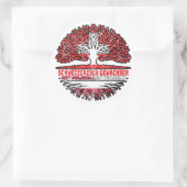 Polen Polnisch Schweizer Schweiz Baum Wurzel Runder Aufkleber (Tasche)