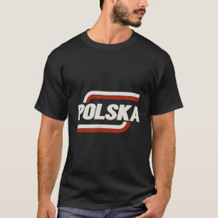 Polen Polnische Flagge Fußball-Souvenir-Fan T-Shirt