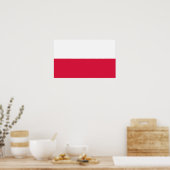 Polen - polnische Flagge Poster (Küche)