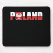 Polen Polnische Flagge Souvenir Geschenkidee Liebe Mousepad (Vorne)