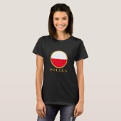 Polen - Polnische Flagge T-Shirt (Vorne ganz)