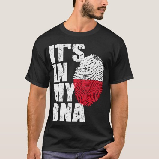 Polen Polnische Liebe für das Erbe der DNA Flag So T-Shirt (Vorderseite)