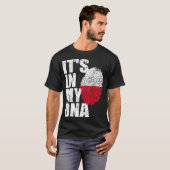 Polen Polnische Liebe für das Erbe der DNA Flag So T-Shirt (Vorne ganz)