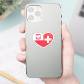 Polen Polnische Schweiz Schweizer Liebe Aufkleber (Telefon)