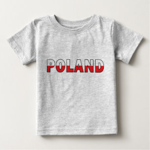 Polen: Polnischer Säugling für Flaggenfarben Baby T-shirt