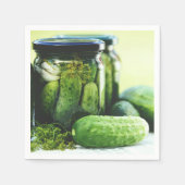 Polen Polska Gherkins Polnische Lebensmittelschlec Serviette (Vorderseite)